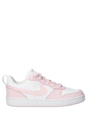 Court borough Low Recraft imitatieleren sneakers wit/roze