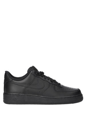 Air Force 1 leren sneakers zwart