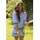 Ydence gestreepte blousetop - blauw