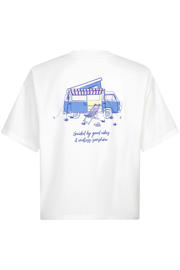 thumbnail: Ydence T-shirt met backprint - wit