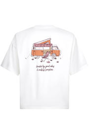 thumbnail: Ydence T-shirt met backprint - wit
