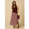 Sissy-Boy midi rok met print - donkerrood