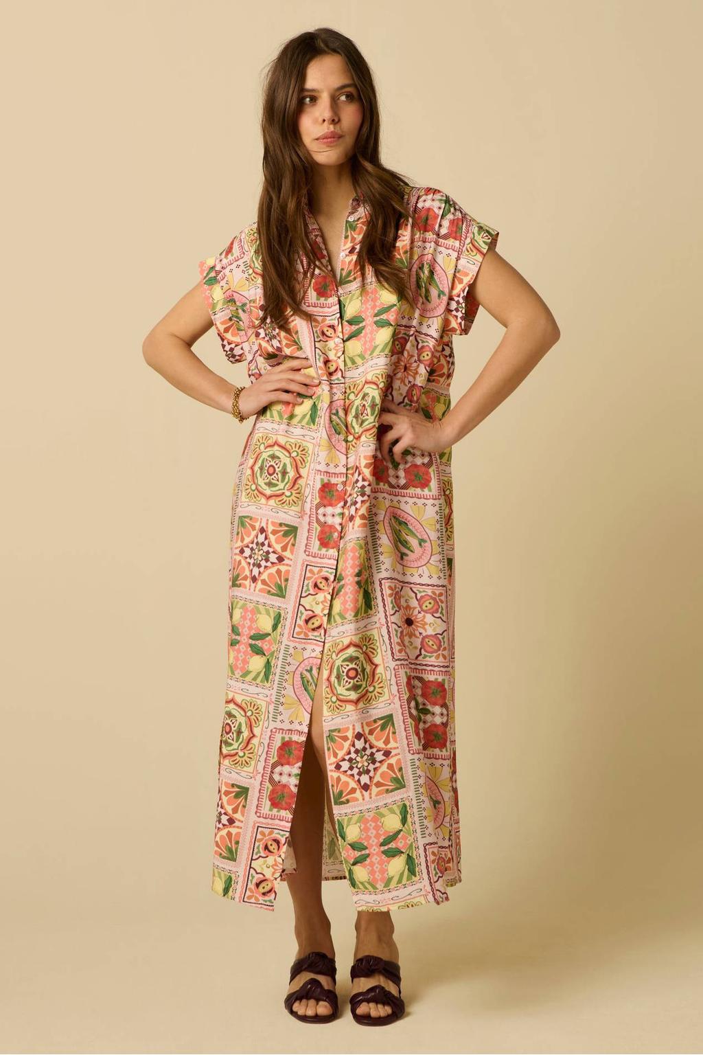 Sissy-Boy viscose blousejurk met print - meerkleurig