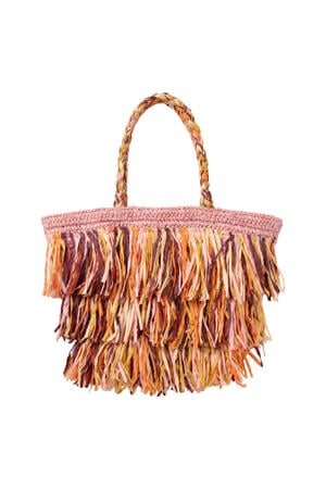raffia shopper multi