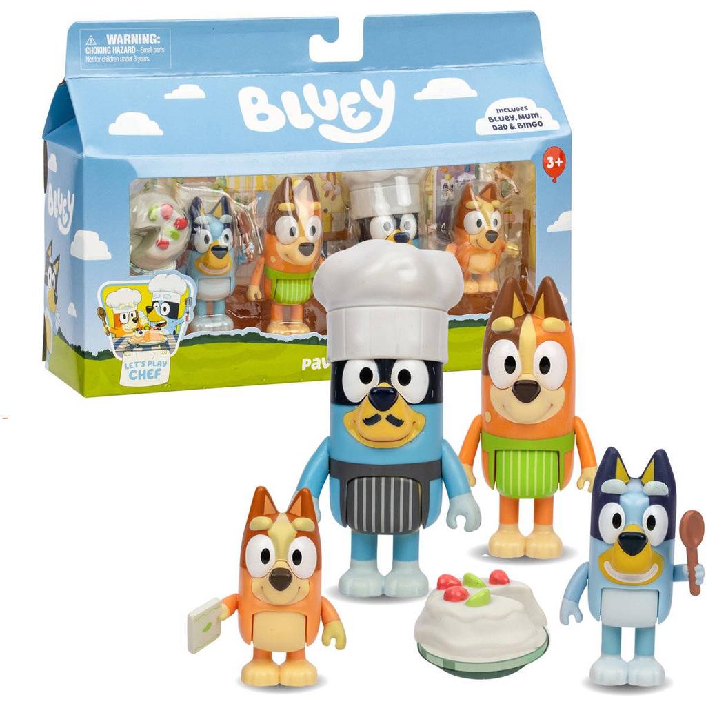 Moose Toys Bluey Lets Play Chef 4 Figurenset