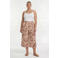 YOEK wide leg regular waist bermuda short donkerrood