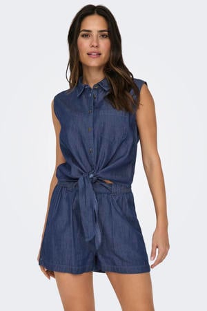 top dark blue denim