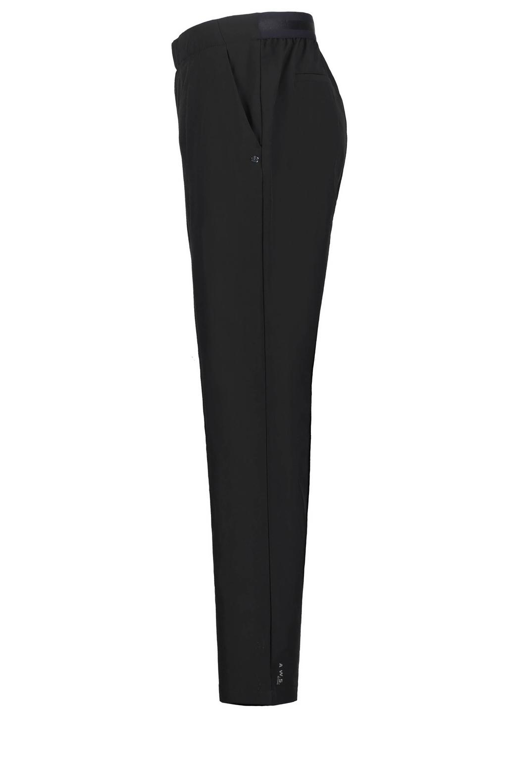 Zwarte dames Luhta Anniala outdoorbroek van polyamide met regular waist en elastische tailleband