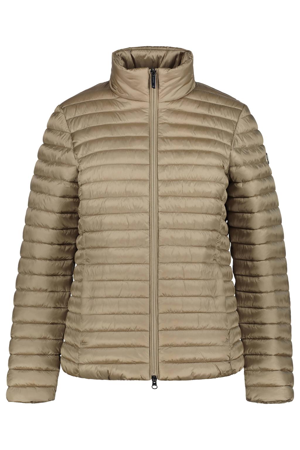 Beige dames Luhta Hietoinen outdoor jas van polyamide met lange mouwen, opstaande kraag en 2-way rits