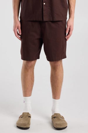 regular casual short met linnen