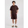 America Today regular casual short met linnen