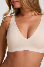 thumbnail: Hunkemöller Super Comfort voorgevormde seamless T-shirt bh zonder beugel - beige