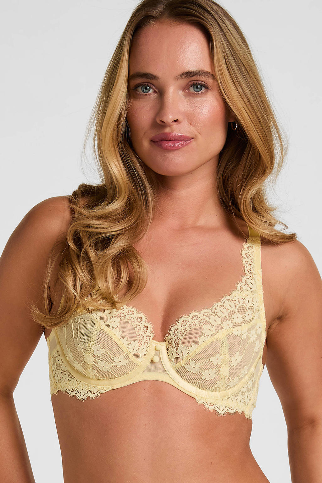 Hunkemöller niet-voorgevormde beugelbh Daisy lichtgeel