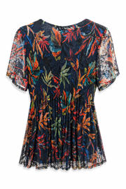 thumbnail: Paprika gebloemde top Plus Size - meerkleurig