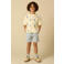 Sissy-Boy gestreepte casual short blauw