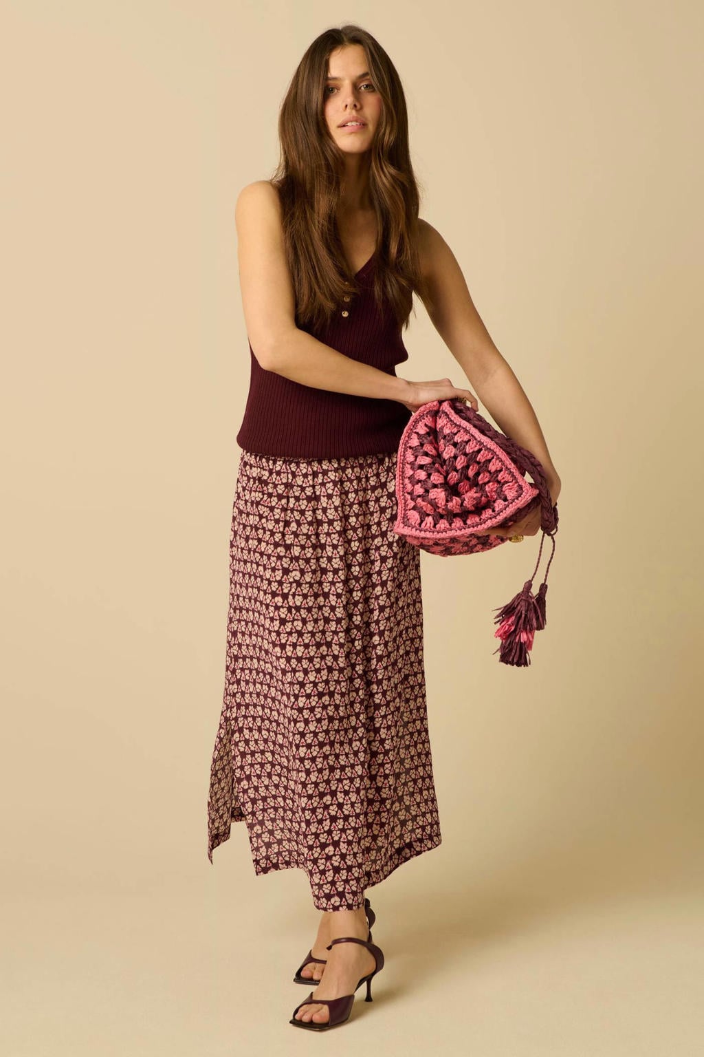 Sissy-Boy viscose blouse - donkerrood