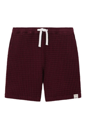 sweatshort donkerrood