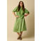 Sissy-Boy broderie midi rok - groen