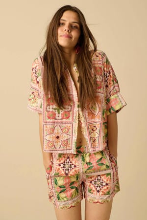 blouse met print - meerkleurig