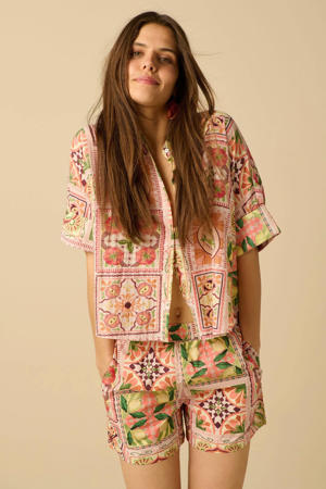 blouse met print - meerkleurig