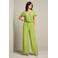 LOLALIZA wide leg fit broek - groen