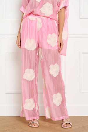 wide leg fit broek - roze