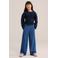 WE Fashion gebreide top - marineblauw