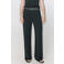 Mango straight regular waist broek antraciet