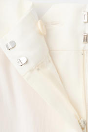 thumbnail: Mango straight high waist broek wit