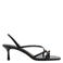Mango imitatieleren sandalen met hak - zwart