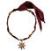 Mango ketting donkerrood