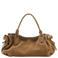 Mango suede schoudertas bruin