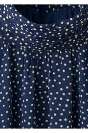 thumbnail: Mango midi halter zomerjurk met stippen - blauw