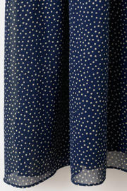 thumbnail: Mango midi halter zomerjurk met stippen - blauw