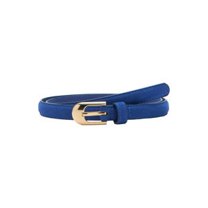suede riem blauw