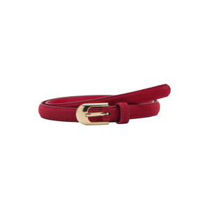 suede riem rood