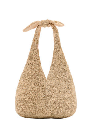 schoudertas beige