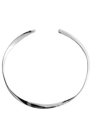 choker zilverkleurig