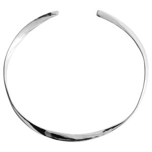choker zilverkleurig