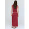 Mango midi rok met stippen rood