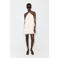 Mango halter mini jurk met stippen en ruches - ecru