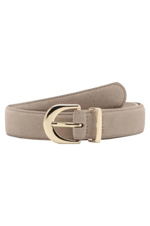 suede riem beige