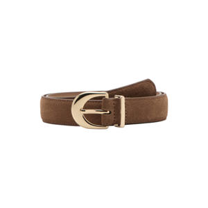 suede riem bruin