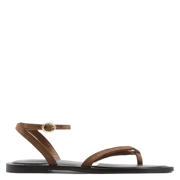 thumbnail: Mango leren sandalen - bruin