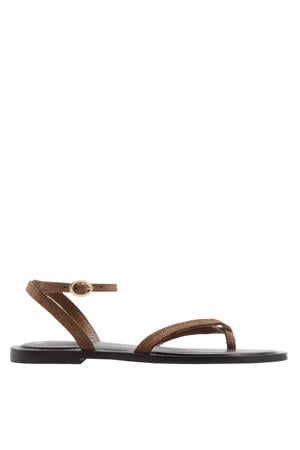leren sandalen - bruin