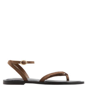 leren sandalen - bruin