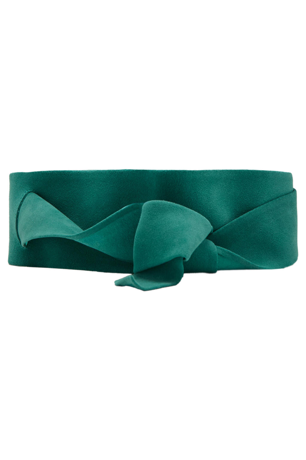 Mango suede tailleriem groen