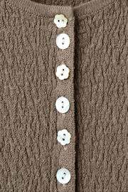 thumbnail: Mango mouwloze top met textuur taupe