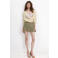 Mango skort met krijtstreep - groen