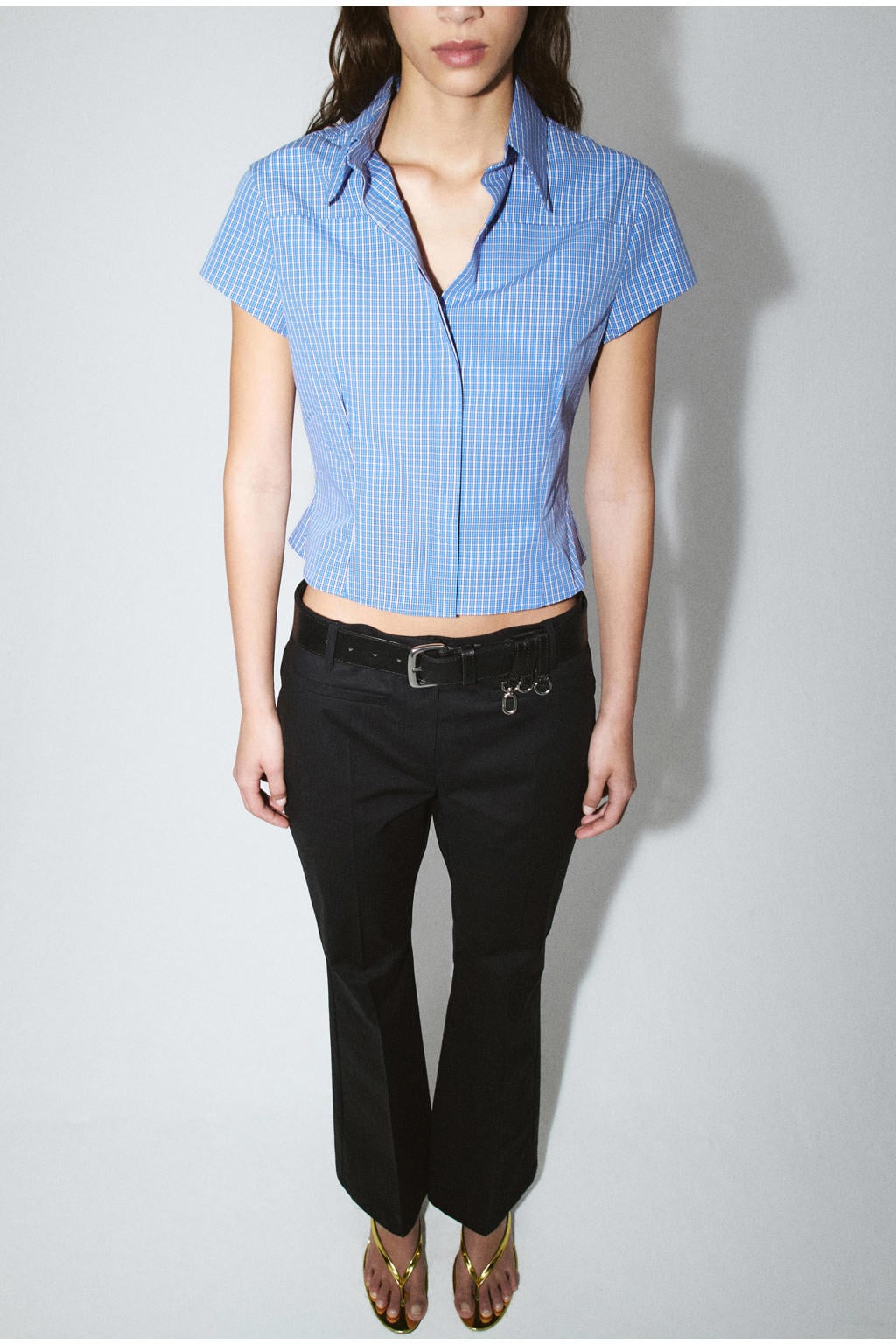 Mango bootcut broek - zwart